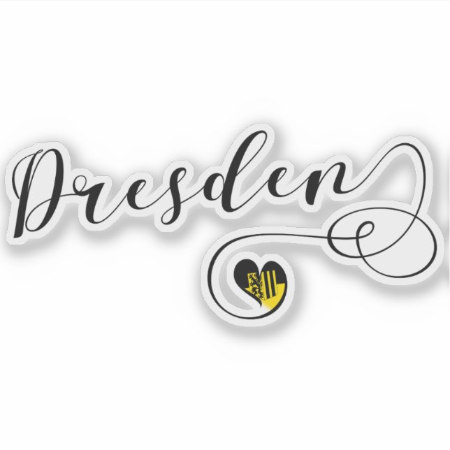 Adesivo Dresden Heart Flag (Frente)