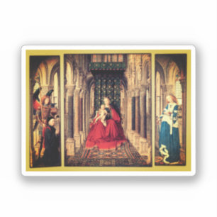 Adesivo Dresden Triptych (por Jan van Eyck, 1437)