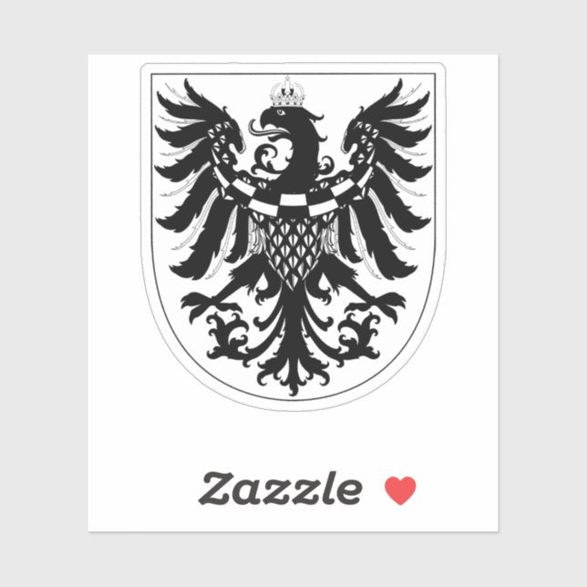 Adesivo Duchy of Carniola Monochrome Heraldic Art  (Folha)