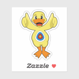 Adesivo Duck Darts Bullseye