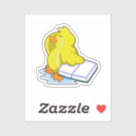 Adesivo Duck with Book<br><div class="desc">This design is the perfect gift for a birthday, Christmas and other celebrations. It is suitable for women, men and kids.</div>
