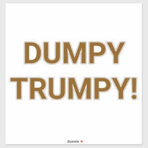 Adesivo DUMPY TRUMPY Hankamer Artjunkhaus Comic Splash-Art