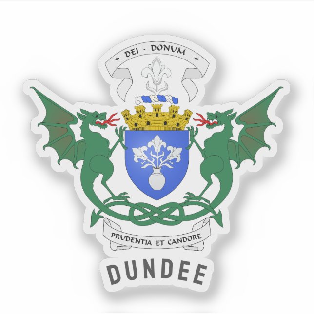 Adesivo Dundee - Escócia - Brasão de Armas (Frente)