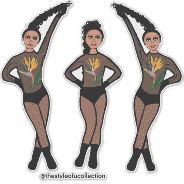 Adesivo Duo-Pose Dancer Paradise #2 Sticker (Frente)