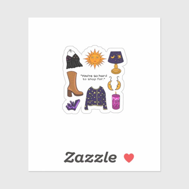 Adesivo Duro De Comprar Por Whimsigoth Aesético (Folha)