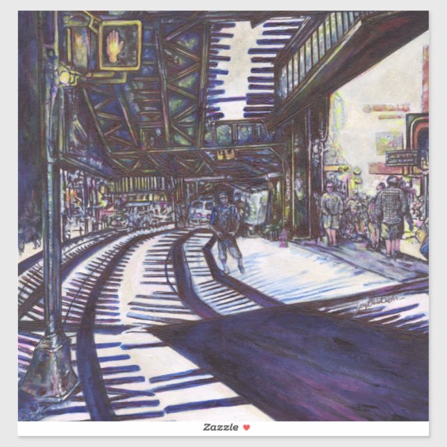 Adesivo Dusting the Piano (Folha)