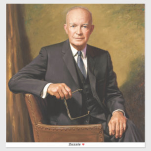 Adesivo Dwight Eisenhower Presidente da Casa Branca Retrat