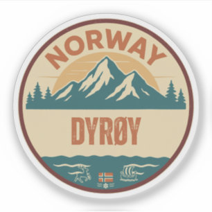 Adesivo Dyrøy, Norge Noruega