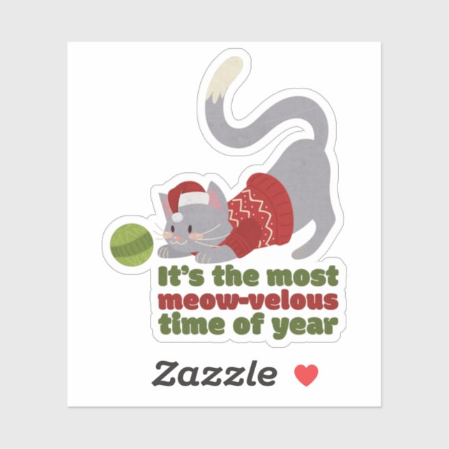 Adesivo É a época mais Meow-ravilhosa do Ano (Folha)