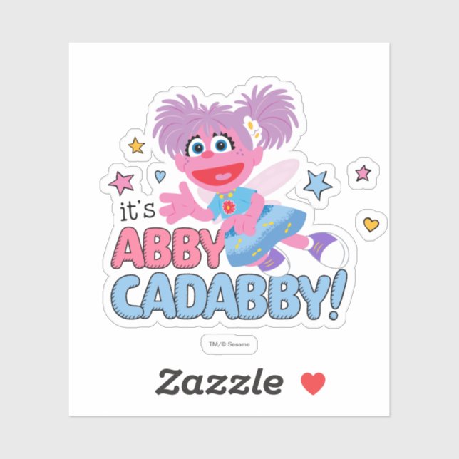 Adesivo É Abby Cadabby! (Folha)