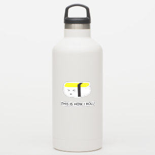 Adesivo É assim que eu faço a Ilustração Sushi