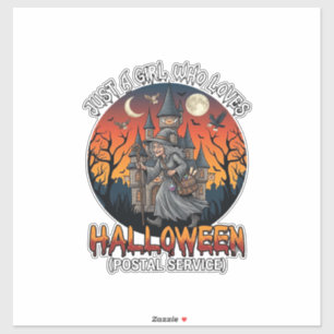 Adesivo É Bruxaria de Halloween Todo Mundo Faz Cena Postal