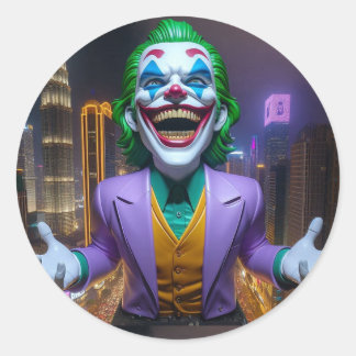 adesivo e etiquetas do coringa