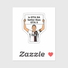 Adesivo É GTA SA melhor que GTA V declaração