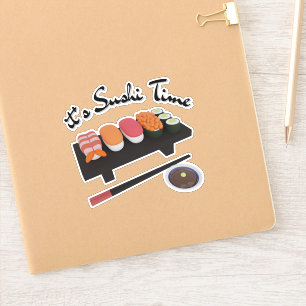 Adesivo É hora de sushi, sushi