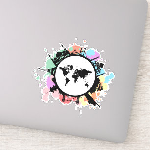 Adesivo É hora de viagem