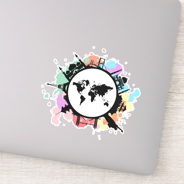 Adesivo É hora de viagem (Detalhe)