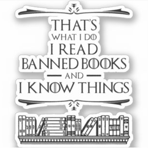 Adesivo É isso que eu leio livros proibidos