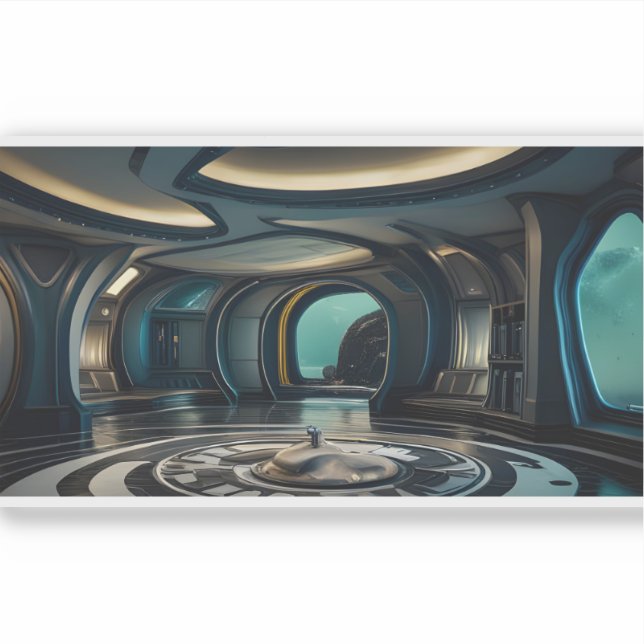 Adesivo E.J. Dourado navio-mãe 5 Vinil (Frente)