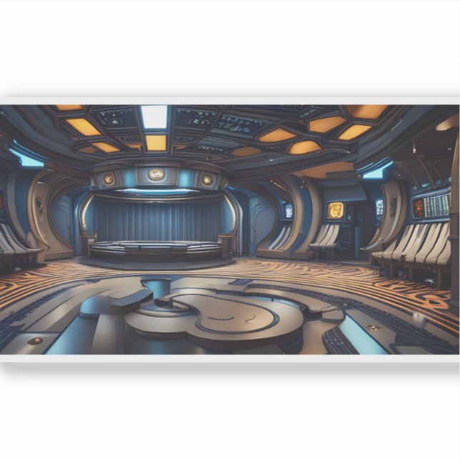 Adesivo E.J. Dourado navio-mãe 8 Vinil (Frente)