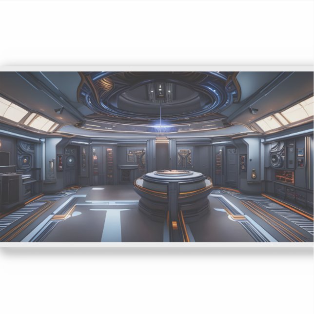 Adesivo E.J. Dourado navio-mãe 9 Vinil (Frente)