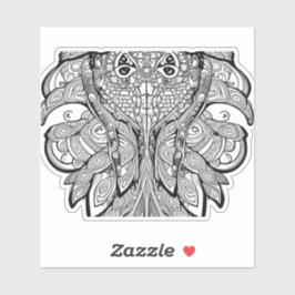 Adesivo E.J. Dourado Vinil amovível ao quadrado