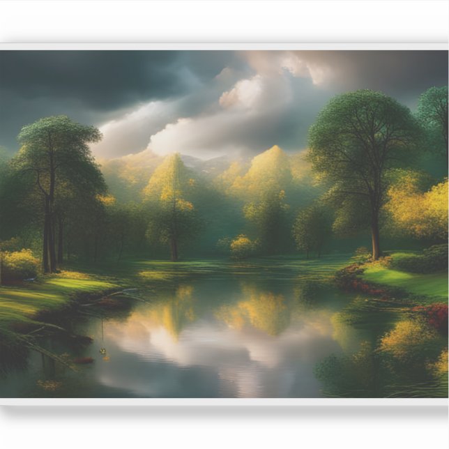 Adesivo E.J. Dourados Sunlit Trails and Rolling Colinas Vi (Frente)