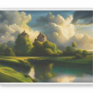 Adesivo E.J. Harmonia Dourada do Campo Removível