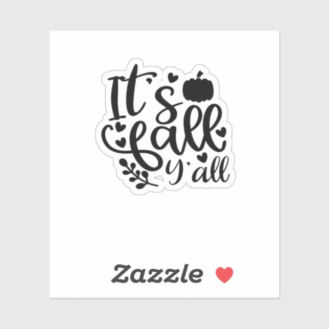 Adesivo É o Design exclusivo de outono (Folha)