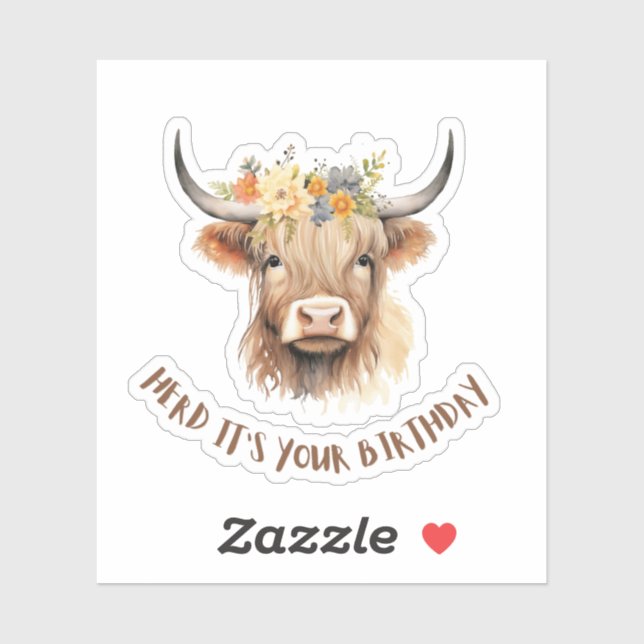 Adesivo É o seu aniversário (Folha)