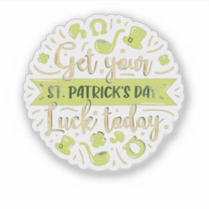 Adesivo É o Seu Dia de Sorte, St. Patrick's Day Essencial