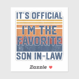 Adesivo É oficial, sou o filho favorito.