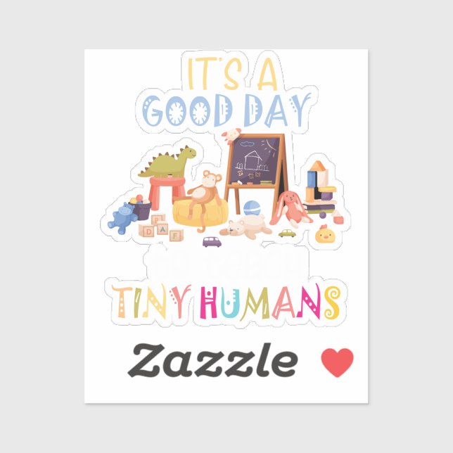 Adesivo É Um Bom Dia Ensinar Travesseiro decorativo Humano (Folha)