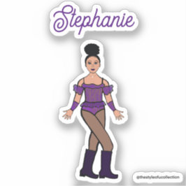 Adesivo E um nome Dancer Stickers Purple Stones B