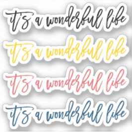 Adesivo É uma vida maravilhosa