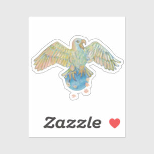 Adesivo Eagle Carregando Earth