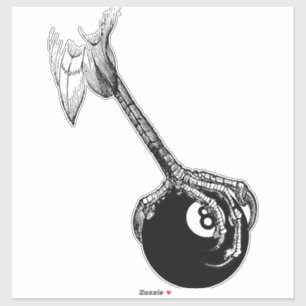 Adesivo Eagles Claw 8 ball Piscina Billiards Game Art