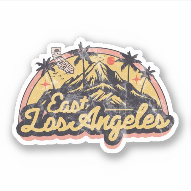 Adesivo East Los Angeles, Califórnia (Frente)