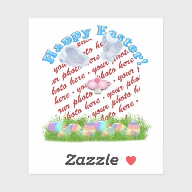 Adesivo Easter Bunny (Ears & Nose Adjustable) Photo Frame (Folha)