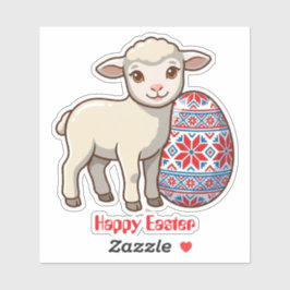 Adesivo Easter Lamb Vinyl Sticker | Personalized Name