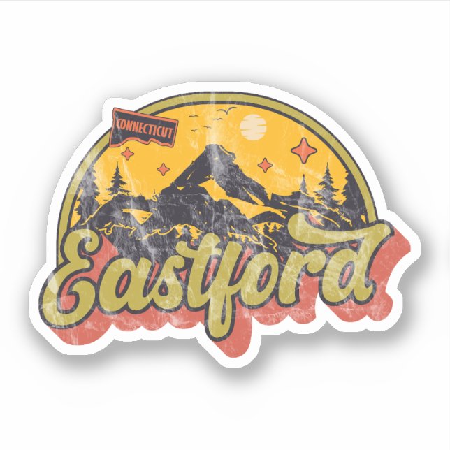 Adesivo Eastford, Connecticut (Frente)