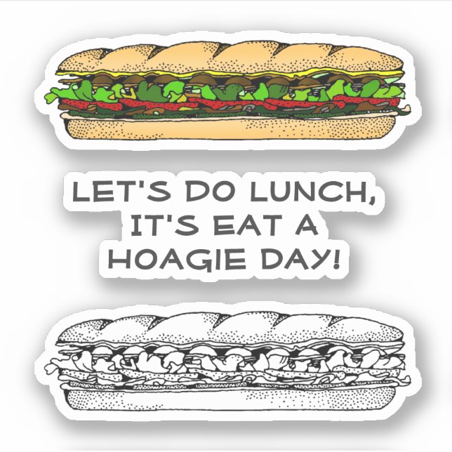 Adesivo Eat a Hoagie Day (Frente)