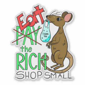 Adesivo Eat the Rich - Shop Small