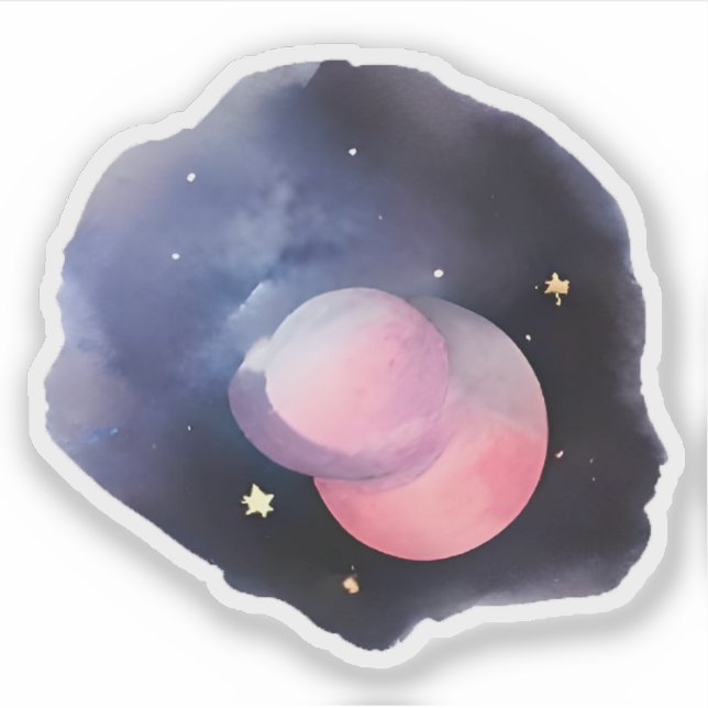 Adesivo Eclipse dos Sonhos: Cores Celestiais (Frente)