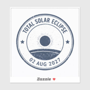 Adesivo Eclipse Solar de 2 de agosto de 2027