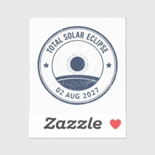 Adesivo Eclipse Solar de 2 de agosto de 2027