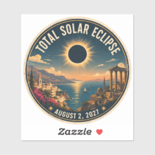 Adesivo Eclipse Total do Sol 2027 