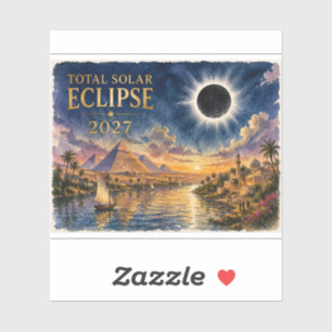 Adesivo Eclipse Total Solar 2027 Egito