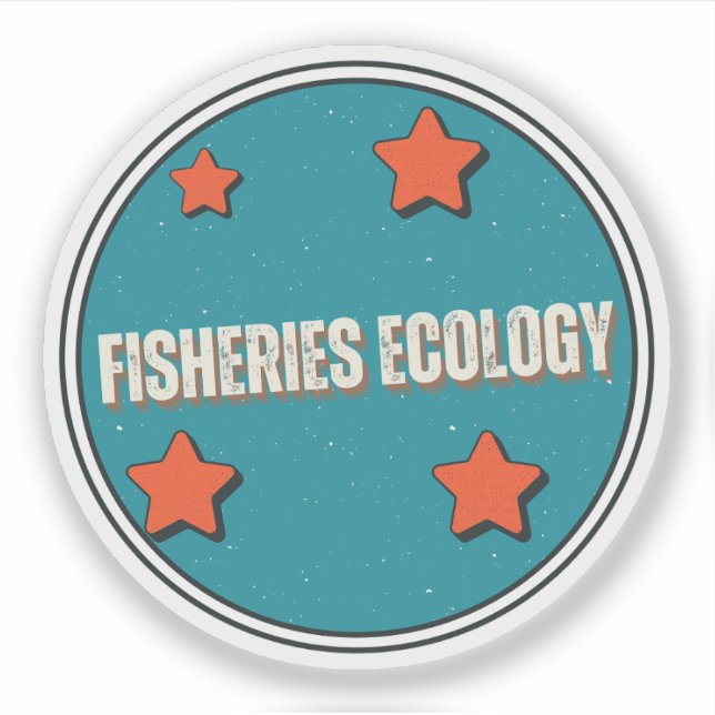 Adesivo Ecologia de Pescarias (Frente)