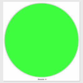Adesivo Ecrã verde moderno brilhante Círculo Grande do Chã